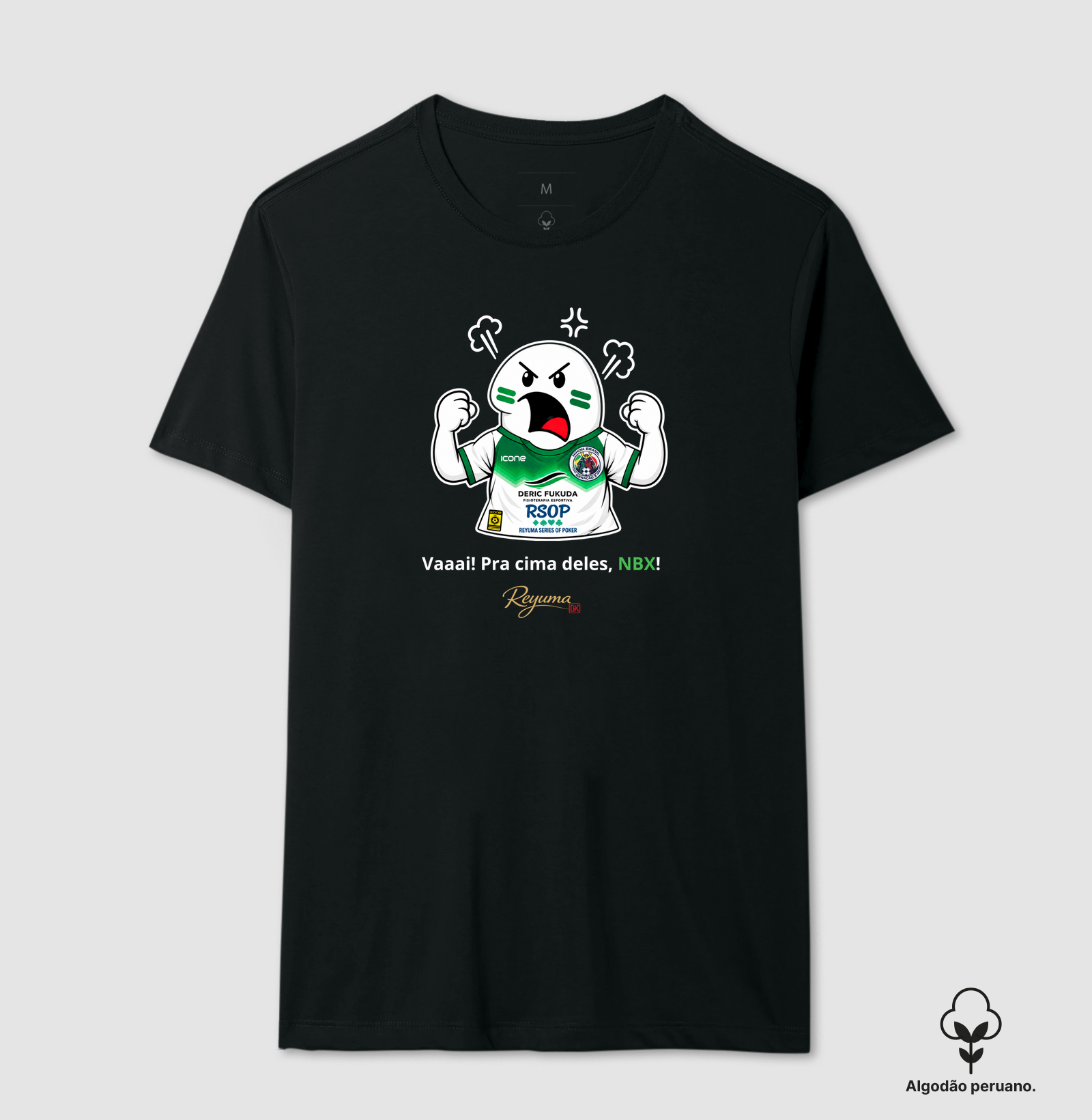 Camiseta Masculina, Feminina, Babylook e Unissex de Algodão Peruano Futebol "Vai! Corre! Pra cima, NBX!"  - Imagem 2