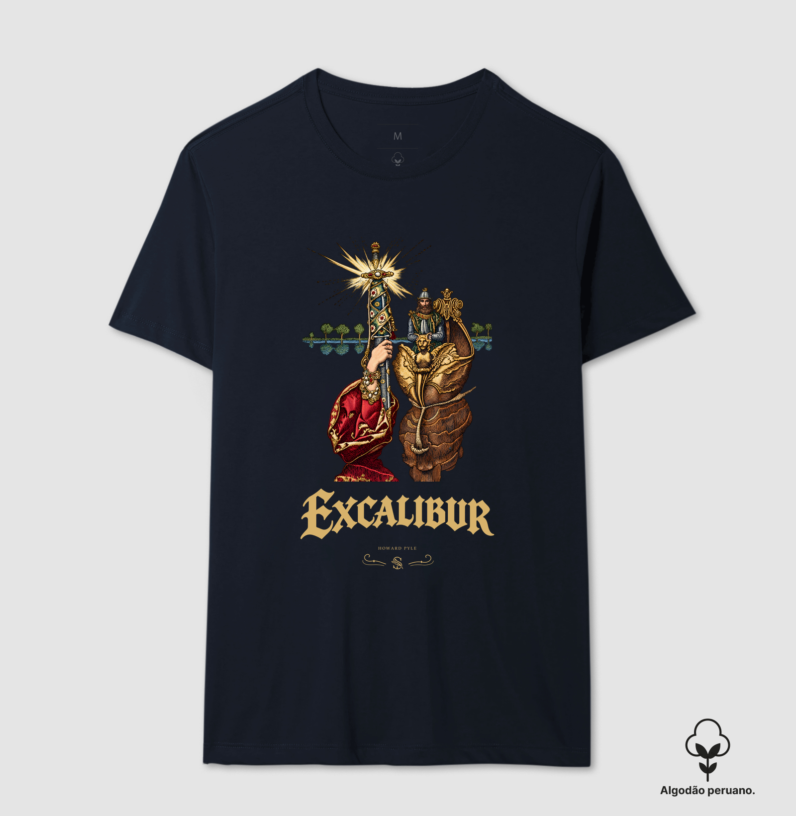 Excalibur — Howard Pyle (Algodão peruano) - Imagem 2