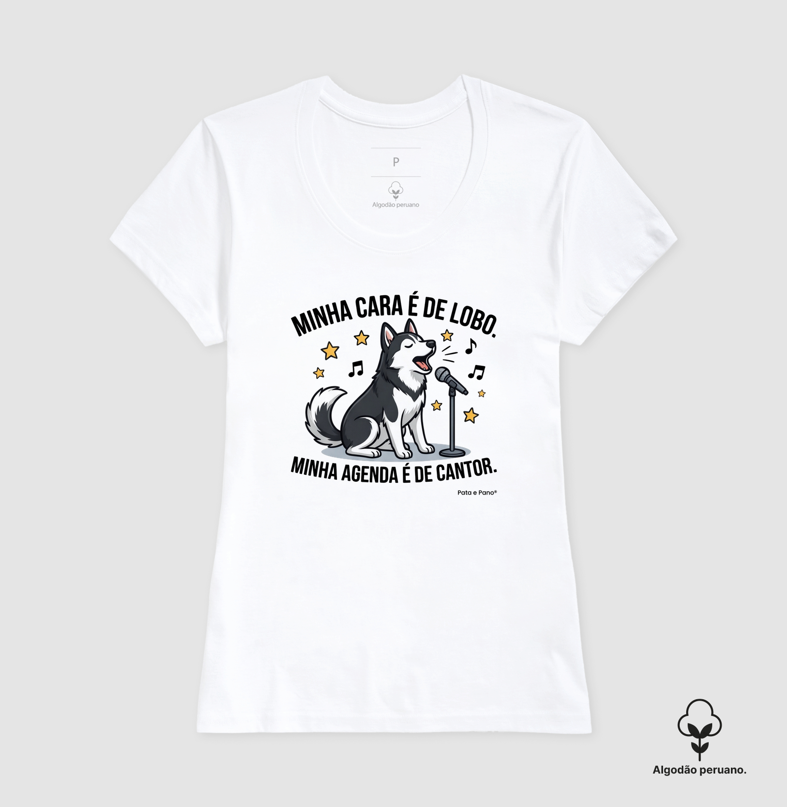 CAMISETA ALGODÃO PERUANO HUSKY CANTOR - Imagem 2
