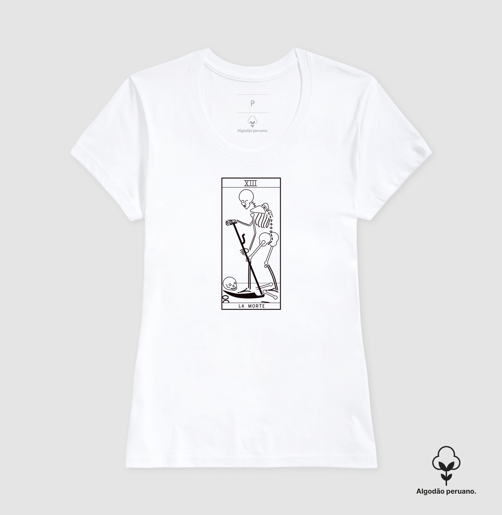 Camiseta Algodão Peruano La Morte - Imagem 2