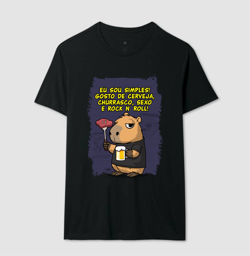 Capivara Rock Simples - Imagem 2