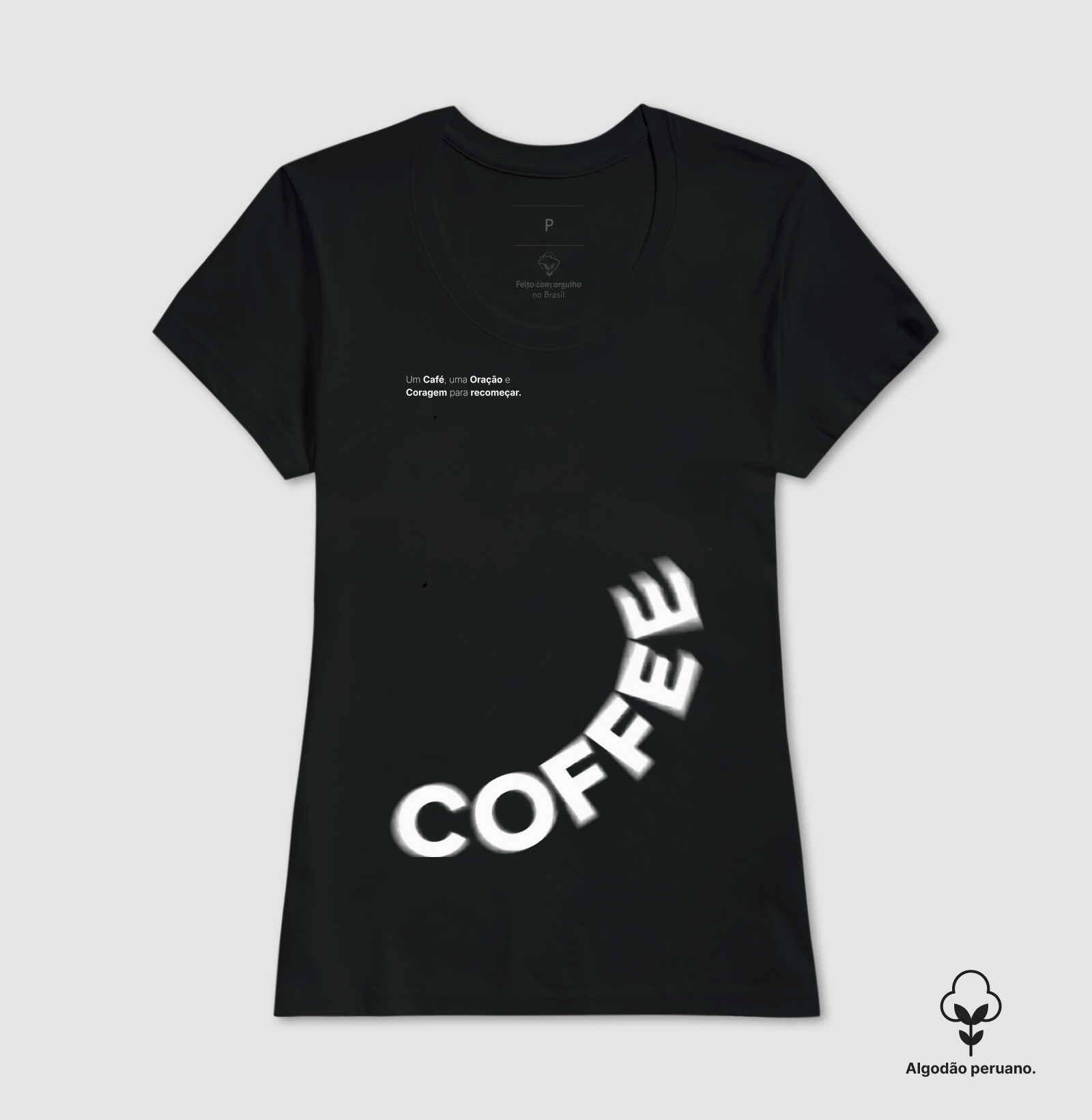 Camiseta Café & Recomeço — Algodão Peruano - Imagem 6