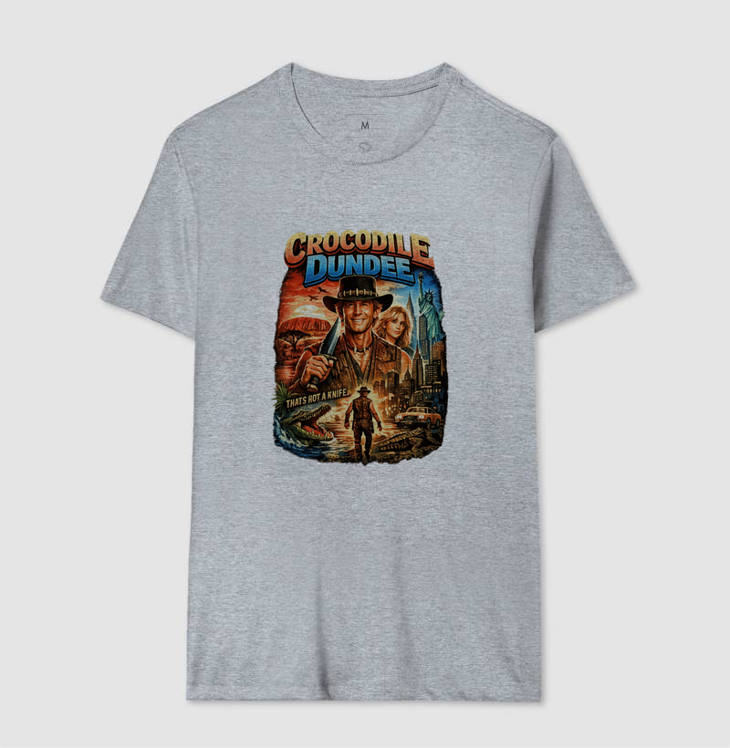 Camiseta Crocodilo Dundee Knife - Imagem 8