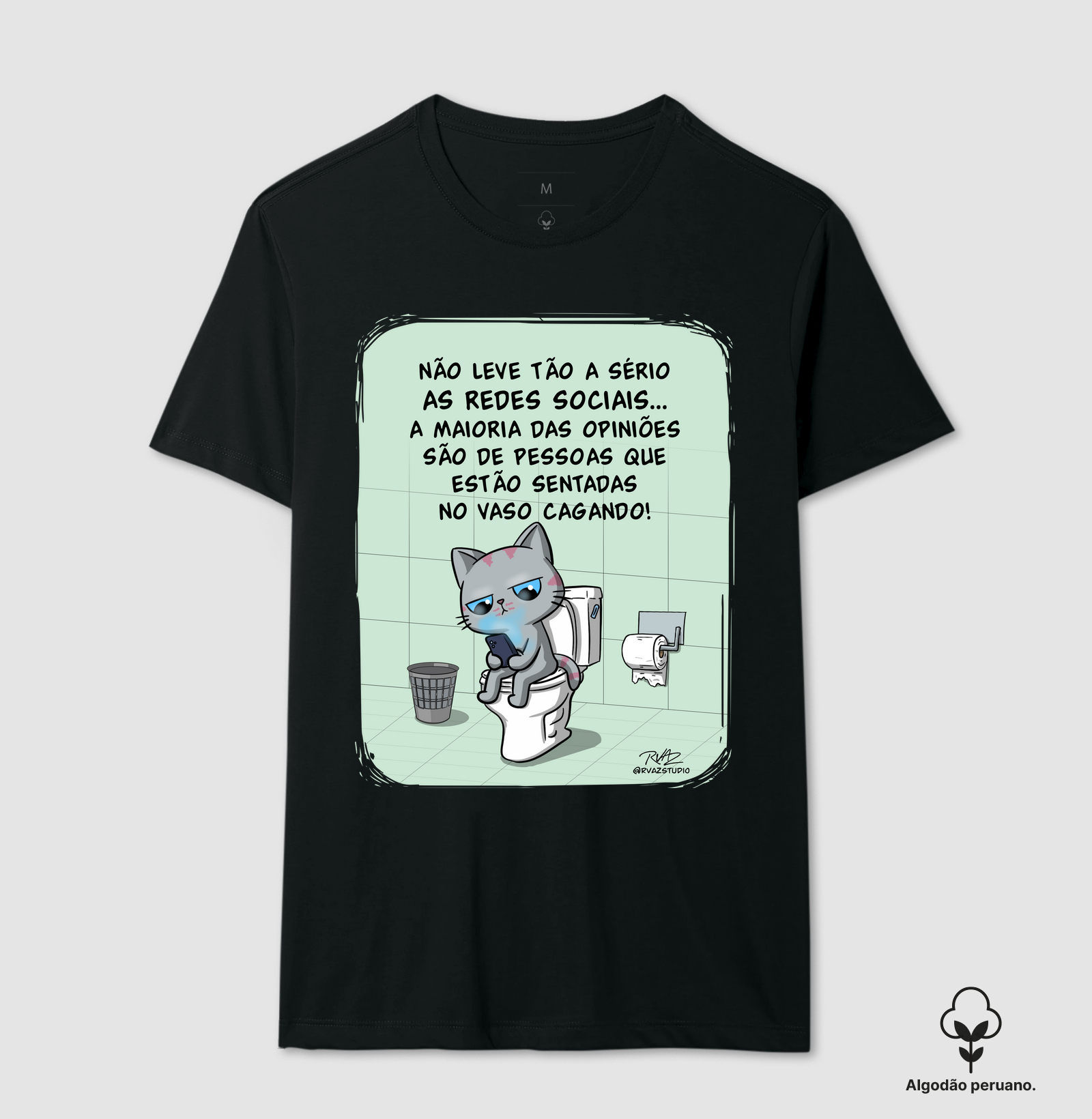 Camiseta Gato Sincero no Vaso - Imagem 4
