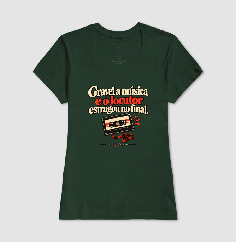 GRAVEI A MÚSICA E O LOCUTOR ESTRAGOU O FINAL - Modo capivara - Camiseta - Imagem 15