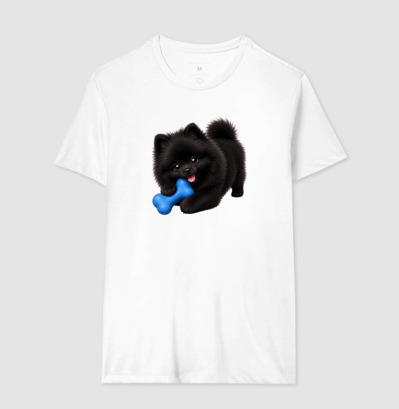 Pomerânia (Spitz Alemão) Preto - Desenho Animado - Imagem 4