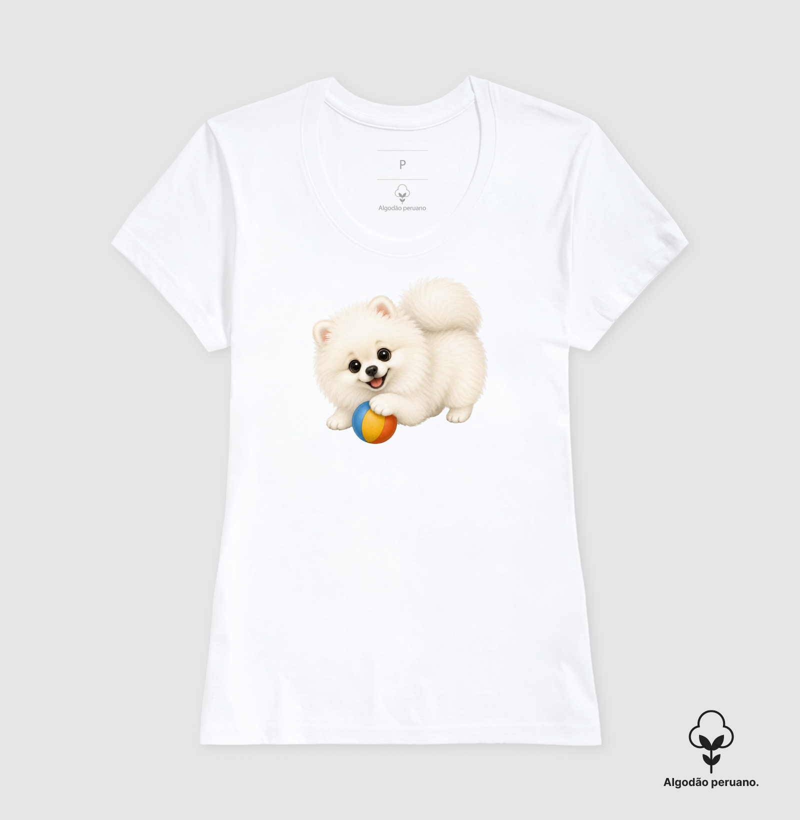 Pomerânia (Spitz Alemão) Branco - Desenho Animado - Imagem 5