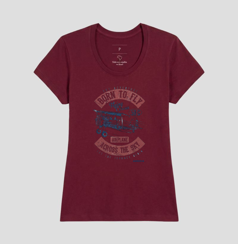 CAMISETA Vintage Born to fly - Imagem 14