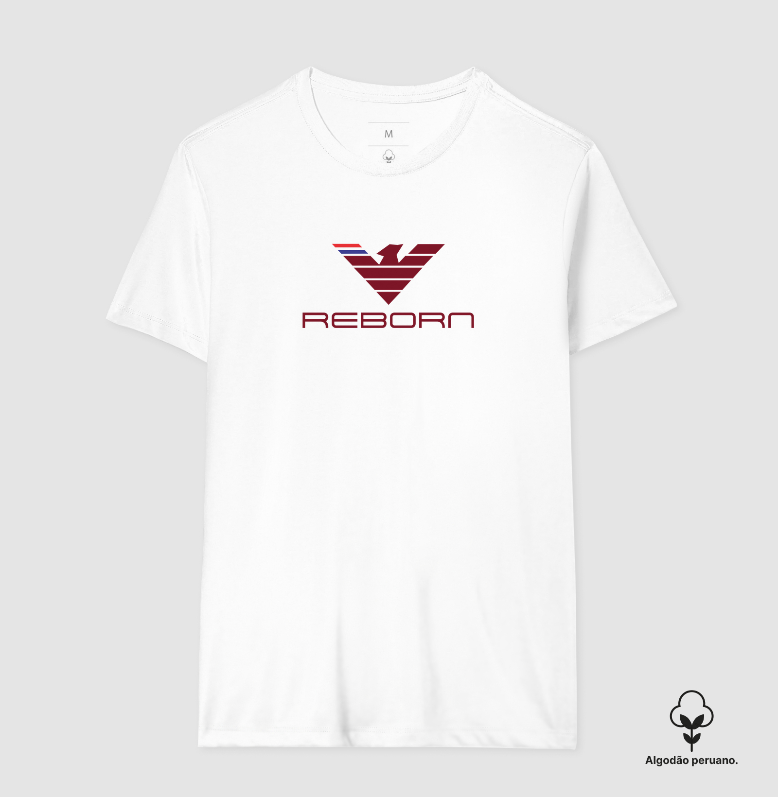 REBORN — RENASCER. MAIS FORTE. MAIS ALTO. Uma obra de arte no peito. Acima, a fênix — imponente, elegante, em tons que brilham com nobreza sobre o branco puro. Suas linhas são precisas, definidas, perfeitas: não é só um símbolo, é a promessa de quem nunca se deita. - Imagem 2