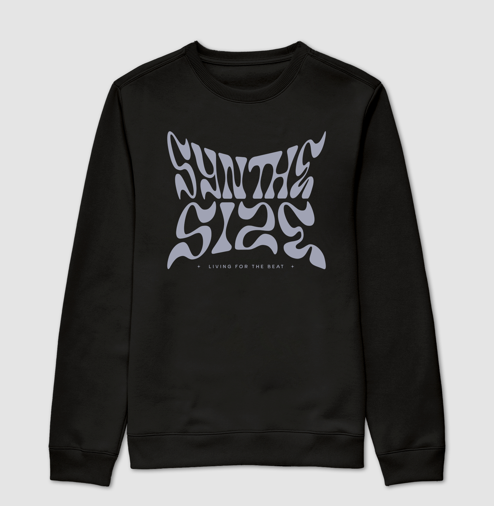 SYNTHESIZE, LIVING FOR THE BEAT. — Suéter Moletom - Imagem 4