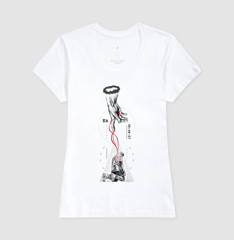 Camiseta Jesus Sacrifício e Fé - Imagem 5