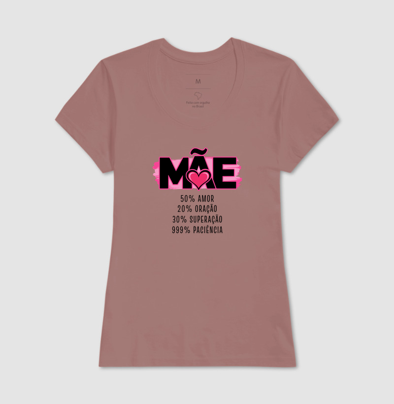Camiseta Feminina Acinturada 100% Mãe - Imagem 9