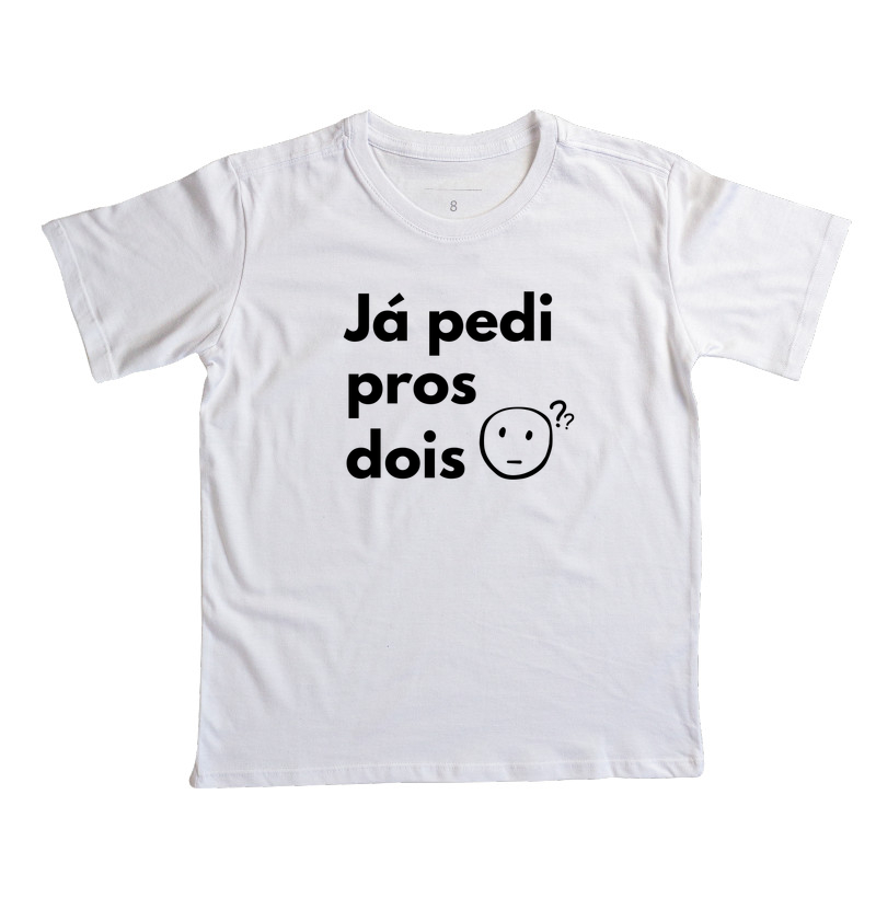 Camiseta Infantil Já pedi pros dois - Imagem 3