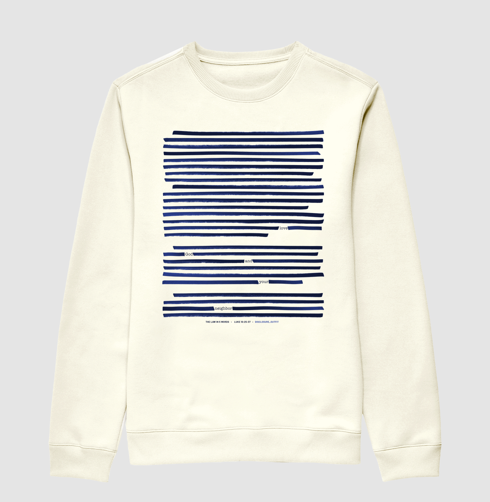 The law in 5 words - Love God and your neighbor (Blue)