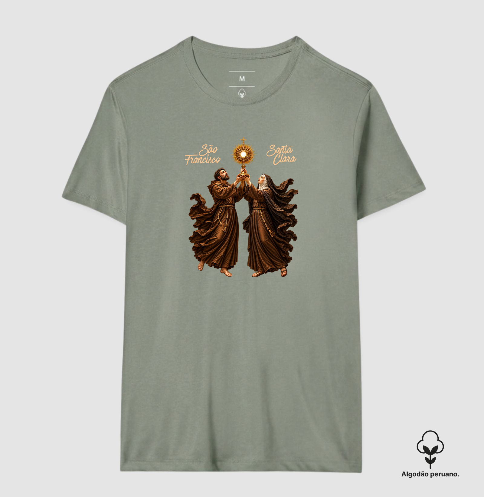 Camisa São Francisco e Santa Clara de Assis - Adoradores do Santíssimo - Imagem 9