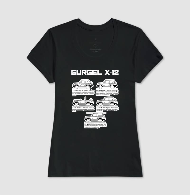 Camiseta Gurgel X-12 II | Escura | AMMAR - Imagem 3