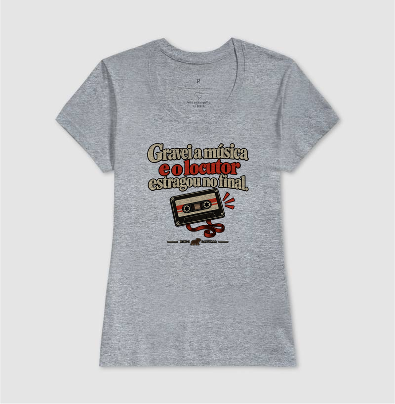 GRAVEI A MÚSICA E O LOCUTOR ESTRAGOU O FINAL - Modo capivara - Camiseta - Imagem 11