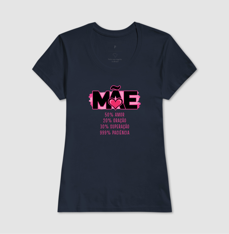 Camiseta Feminina Acinturada 100% Mãe - Imagem 4