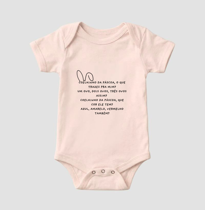 Body Infantil Coelhinho da Páscoa - Letras Pretas - Imagem 6