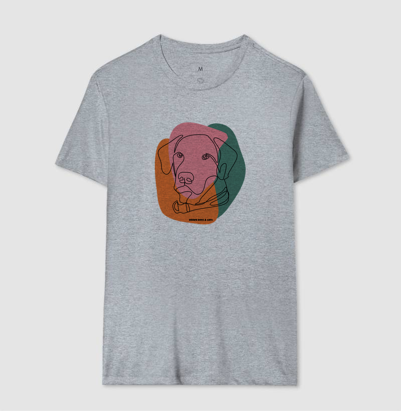 Cachorro de linhas e fundo rosa, verde e laranja - Imagem 9