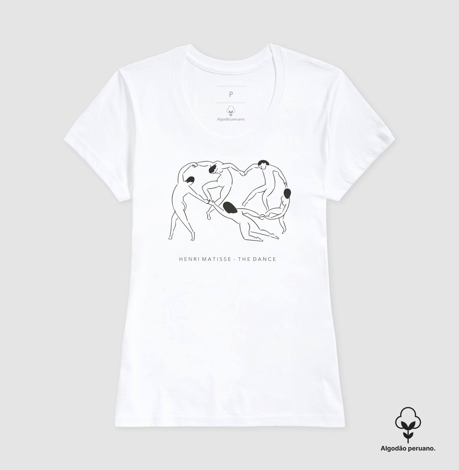 Camiseta Henri Matisse La Danse Fine Art 100% Algodão Premium  - Imagem 3