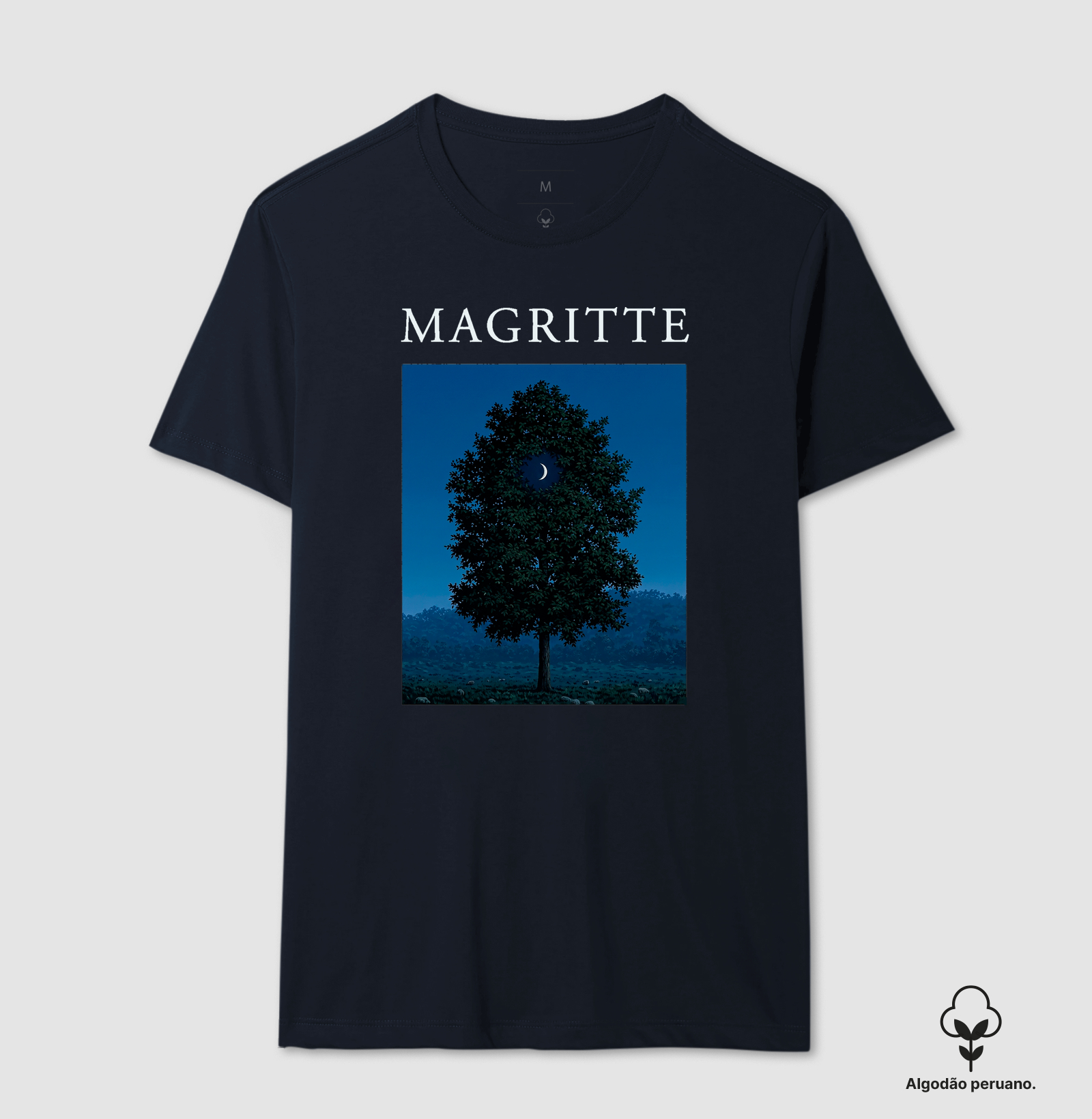 Camiseta Surrealismo René Magritte Algodão Tanguis Premium - Imagem 3