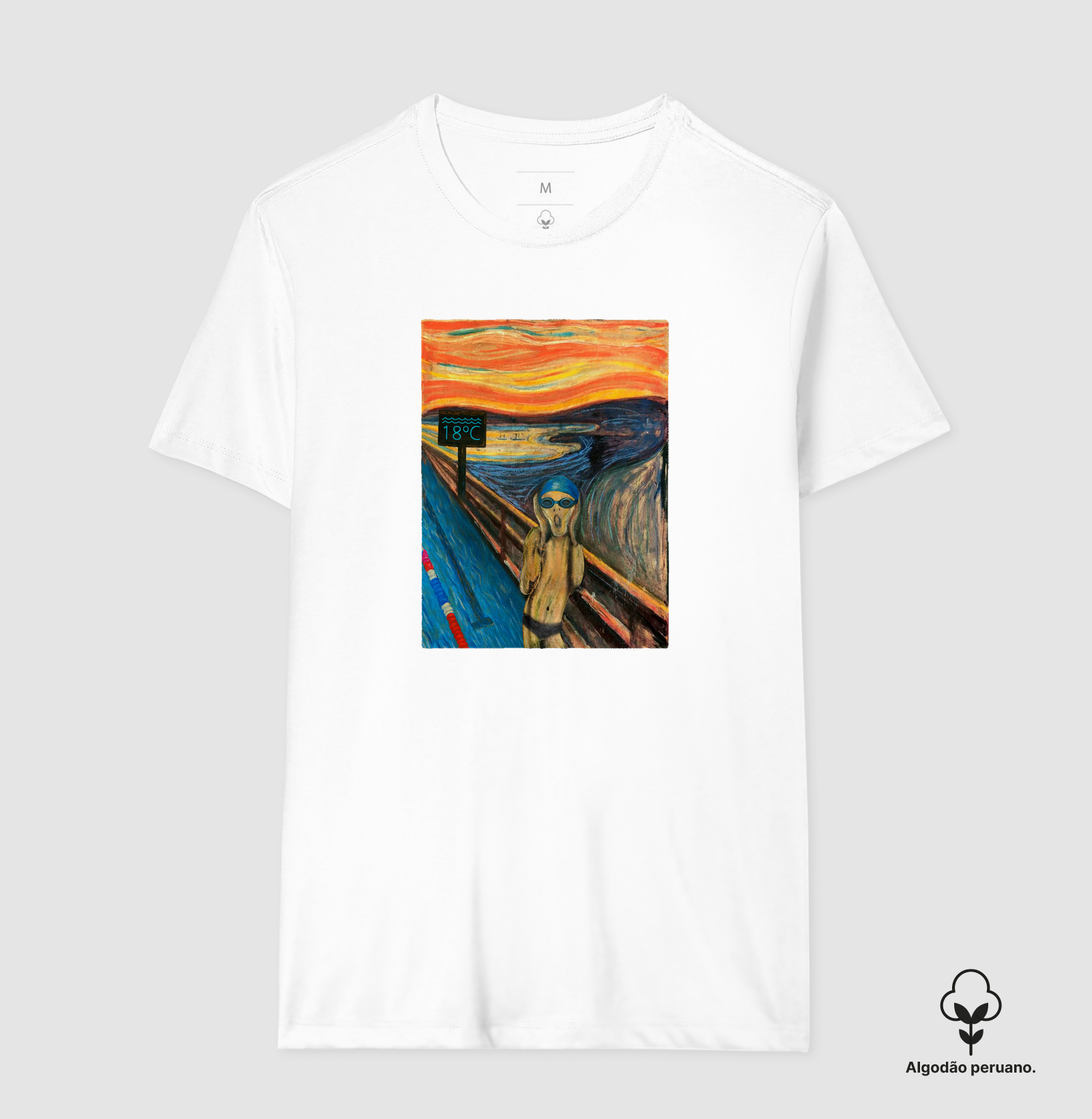 Camiseta Algodão Peruano Natação - O Grito - Imagem 5