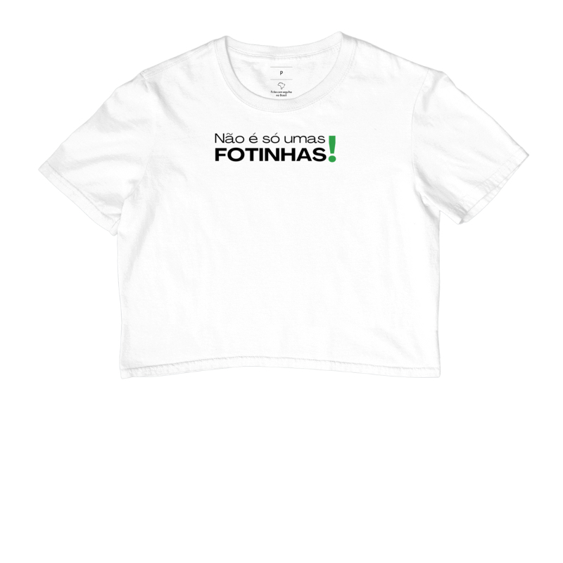 Camiseta feminina cropped, não é só umas fotinhas! - Imagem 3