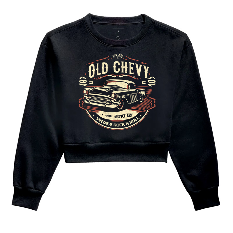 The Original Cruiser | Garage Culture - Old Chevy - Cropped Moletom