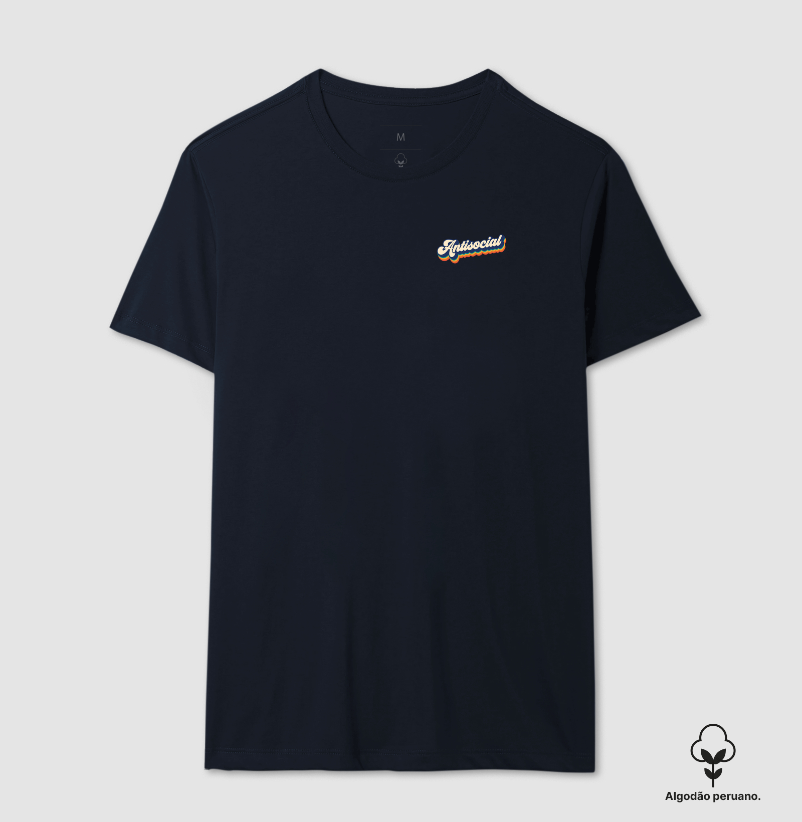 Camiseta Antisocial Retro Algodão Peruano - Imagem 6