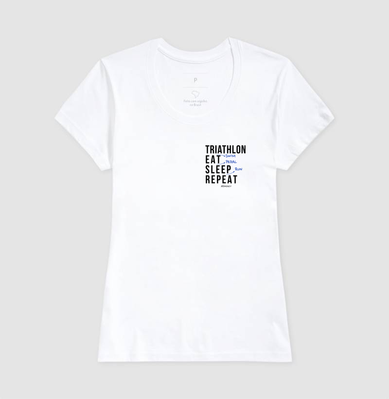 Camiseta Triathlon (Swim). Eat. Sleep. Repeat. - Imagem 5