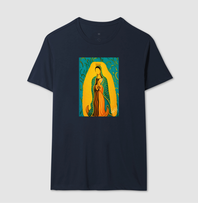 Camiseta Nossa Senhora de Guadalupe Arte Sacra - Imagem 6