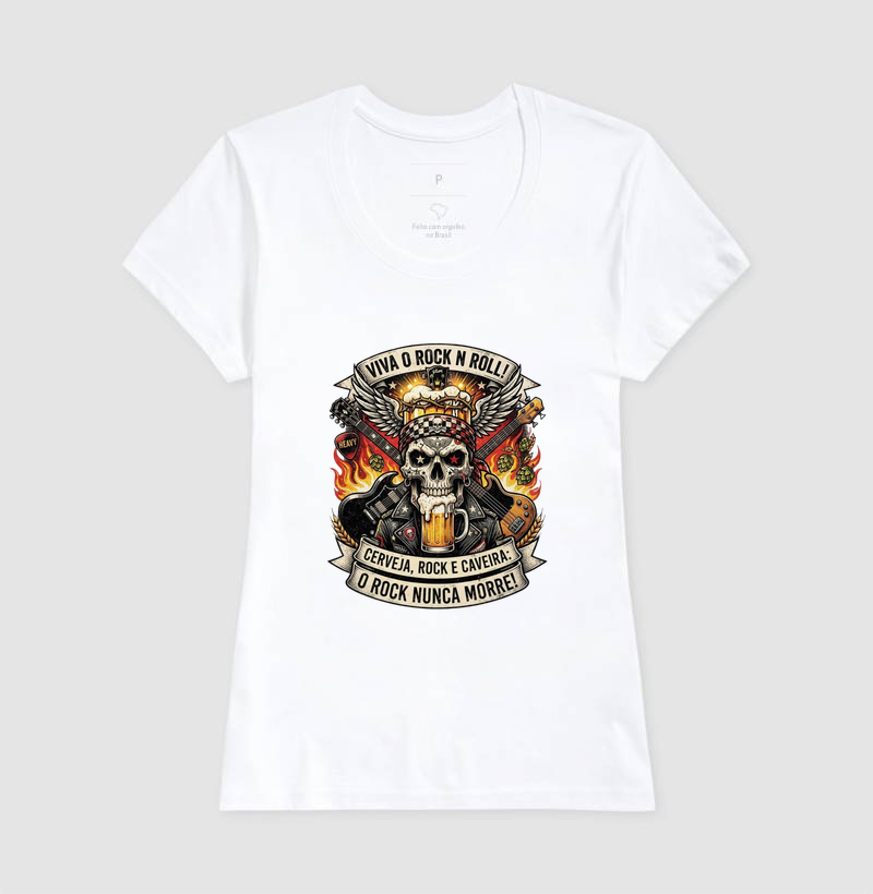 Camiseta Cerveja, rock e caveira - Imagem 5