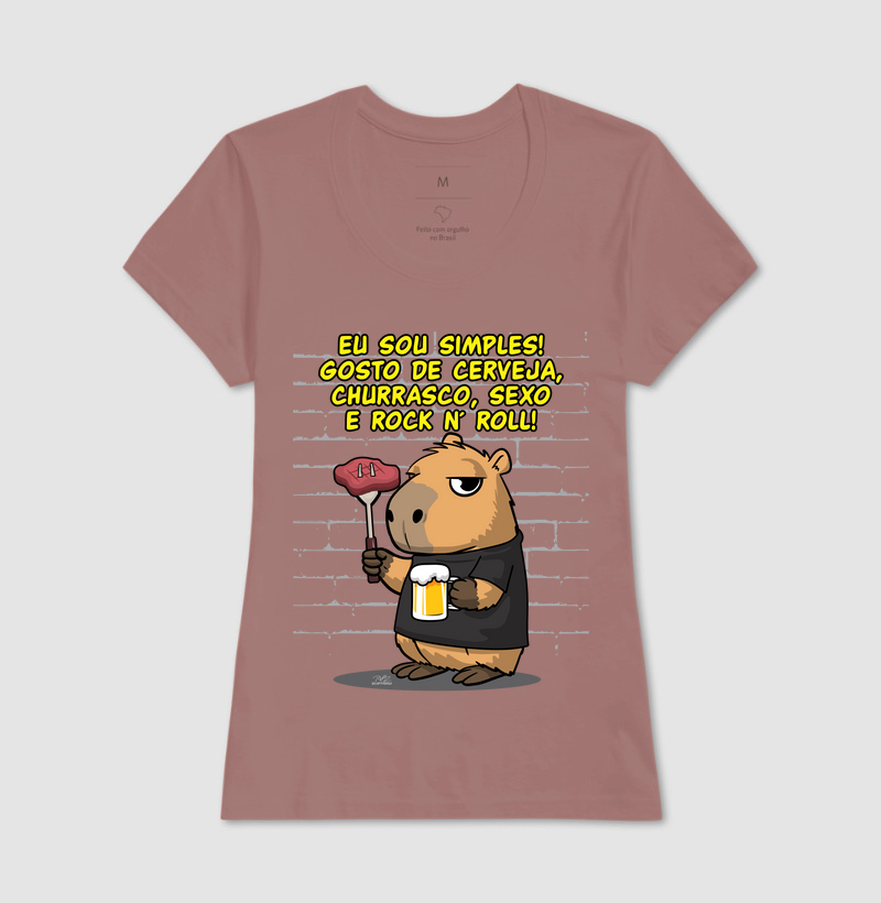 Camiseta Capivara rock simples - Imagem 17