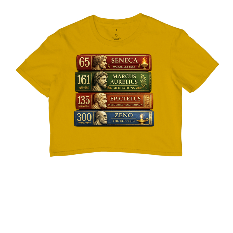 Camiseta Estoicismo "Stoic Library" - Imagem 8