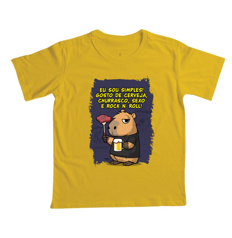 Capivara Rock Simples - Imagem 2