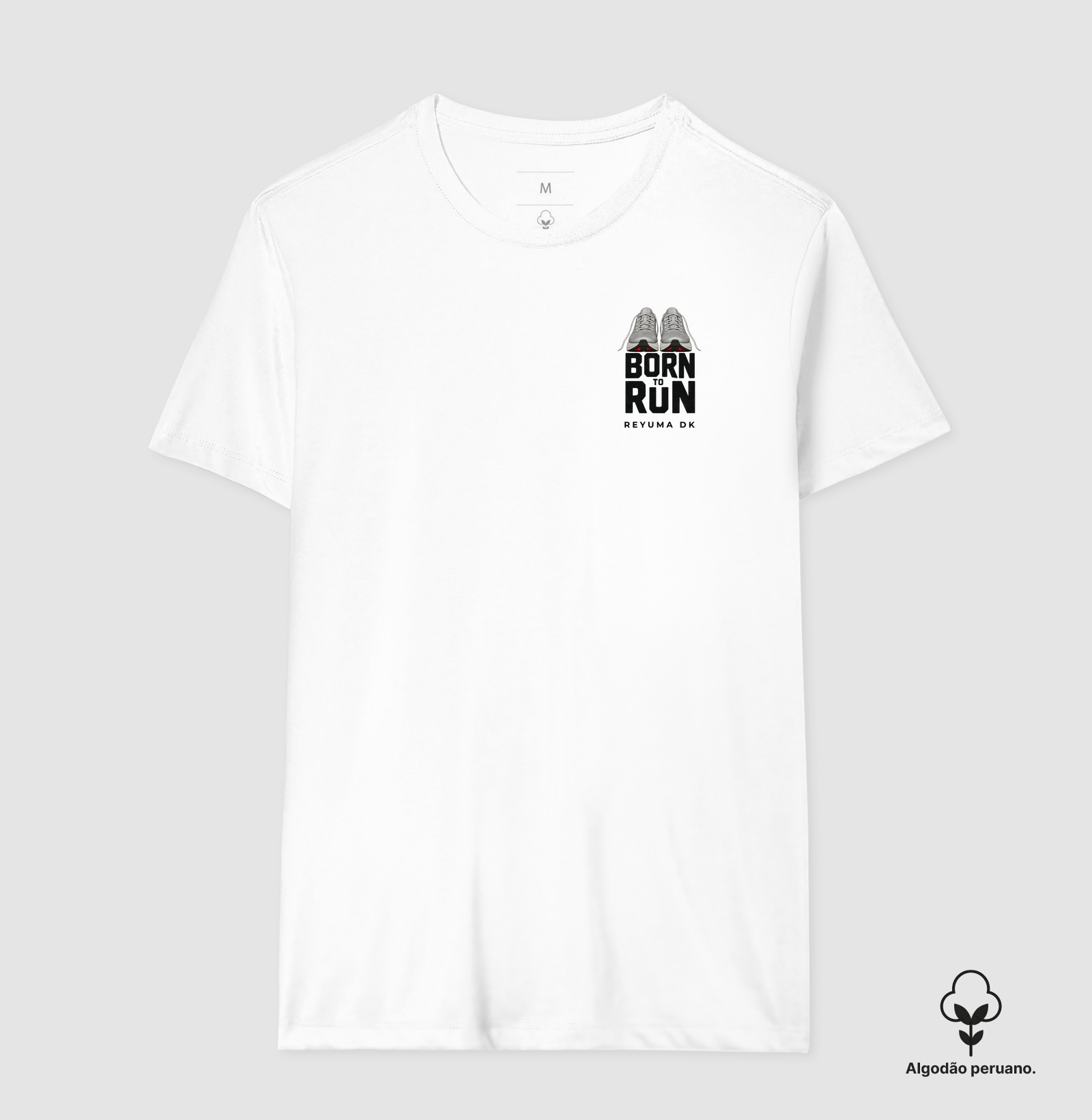 Camiseta Masculina, Feminina, Babylook e Unissex de Algodão Peruano Corrida "Born to Run"  - Imagem 4