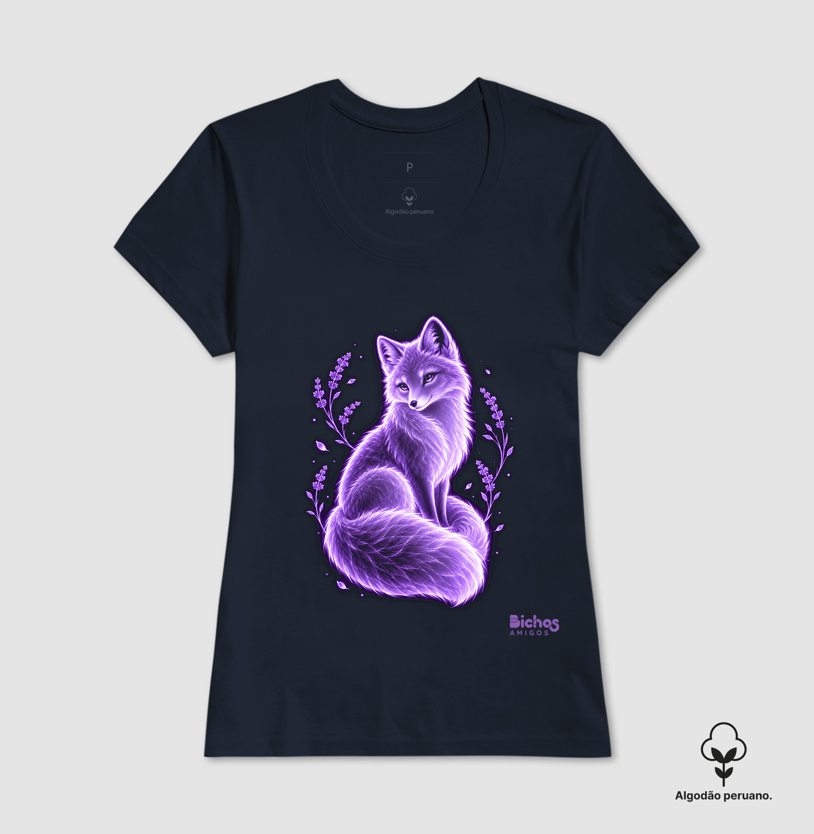 Raposa violeta com lavandas - Imagem 5