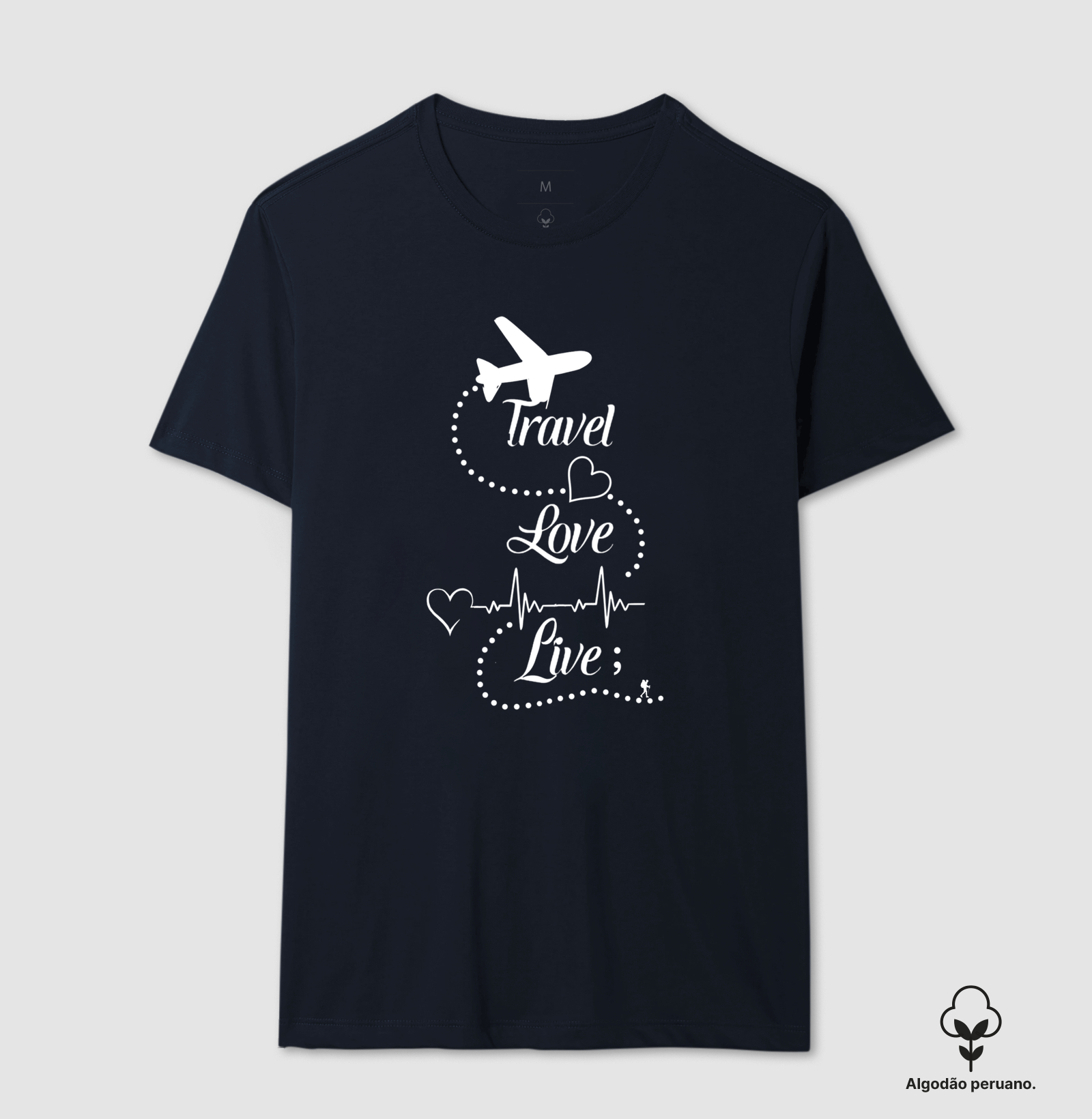 Camiseta Travel Love Live – Estampa de Viagem | Excursionista - Imagem 3