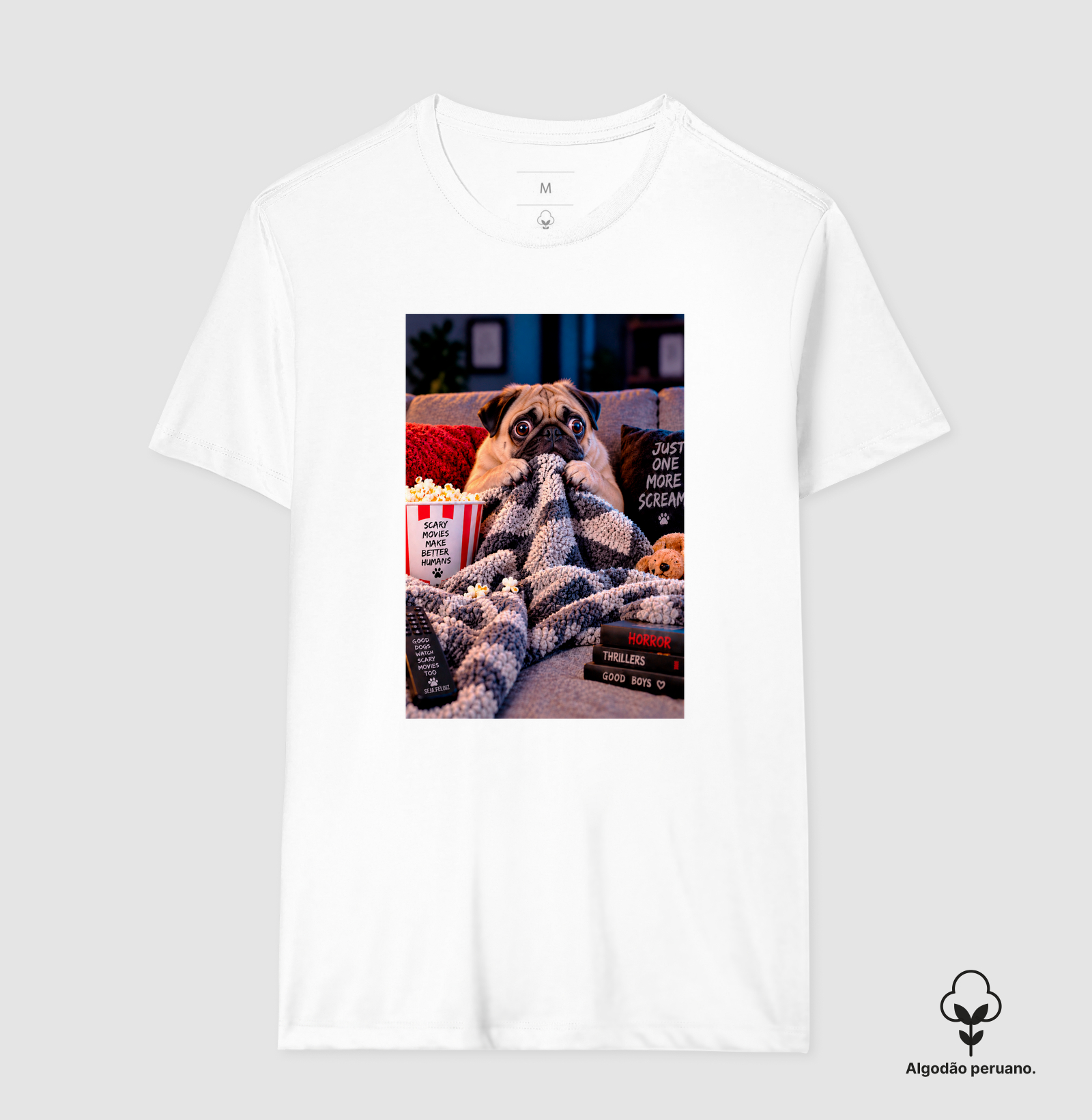 🍿👻 Scary Movie Night — Pug Edition 🐶🖤 - Imagem 3