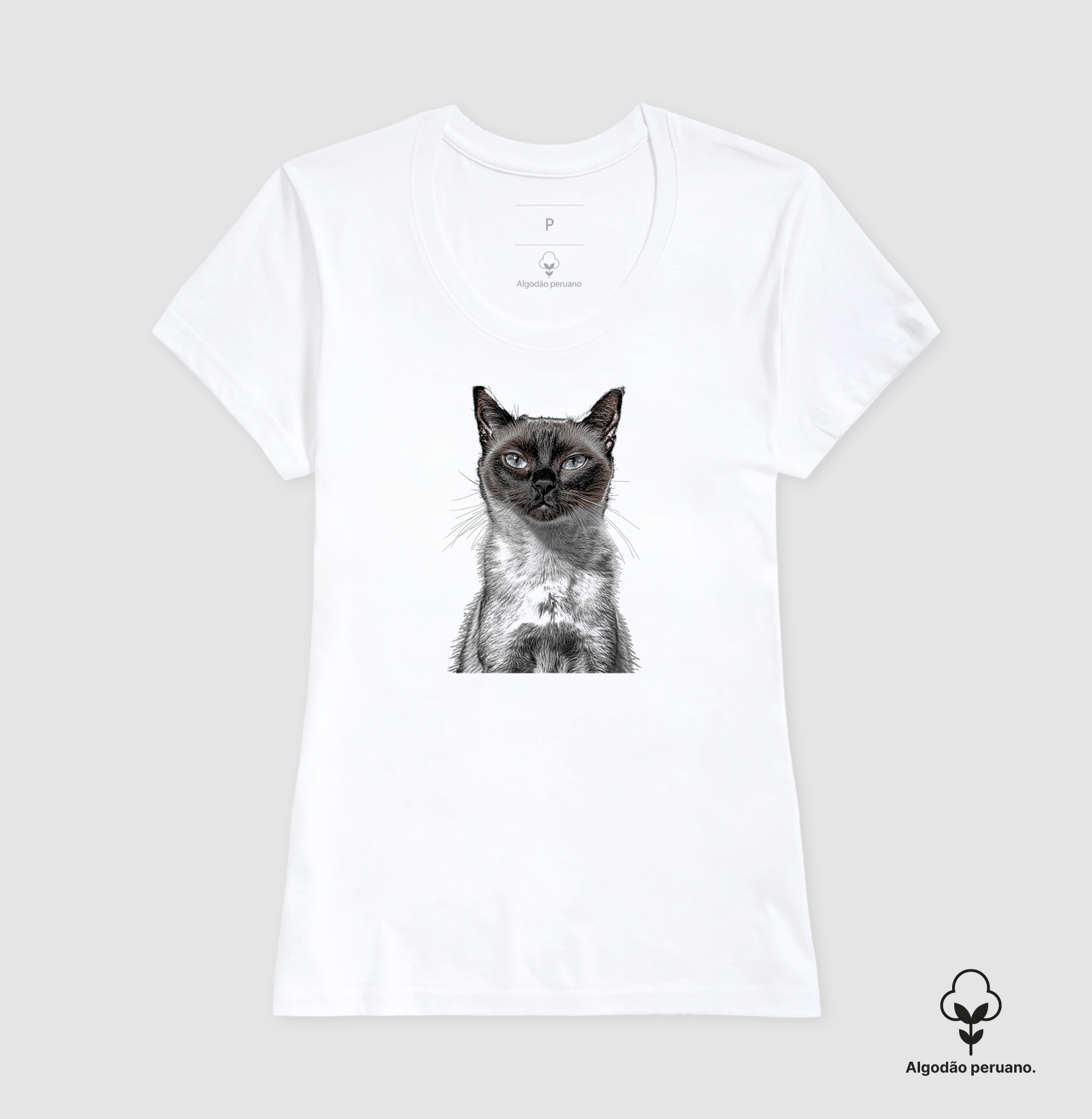 Camiseta Algodão Peruano Julgo em silêncio - Imagem 7