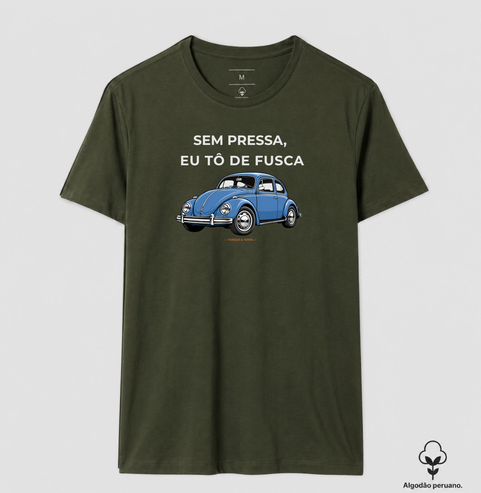 Sem pressa, eu tô de fusca - Azul médio acinzentado - Imagem 9