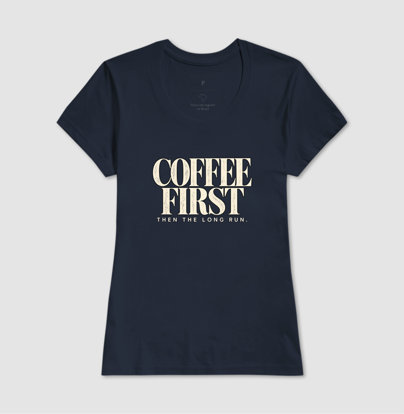 Camiseta Corrida - Coffee First Then The Long Run - Imagem 7