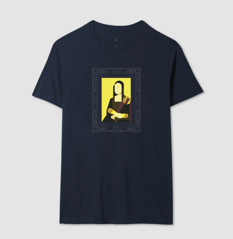 Camiseta Mona Lisa - Leonardo da Vinci - Edição Moldura - Imagem 6