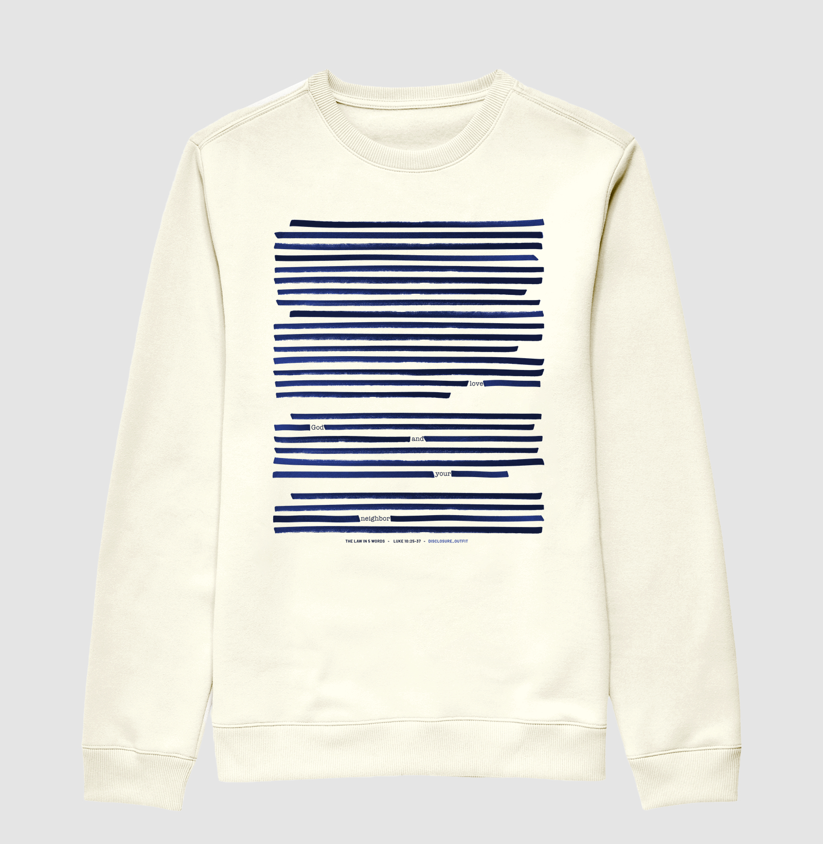 The law in 5 words - Love God and your neighbor (Blue)