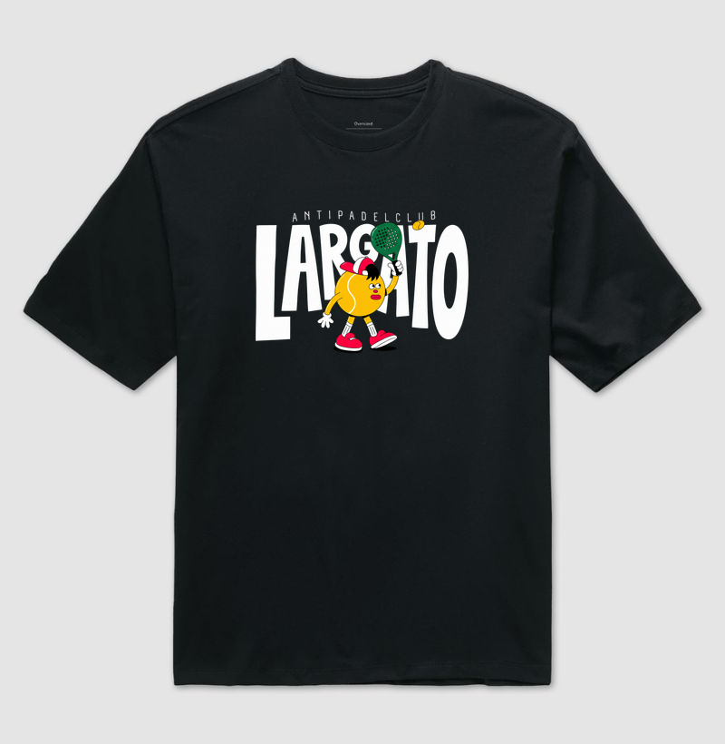 Camiseta Largato Anti Padel Club Mascote Vermelha - Imagem 2