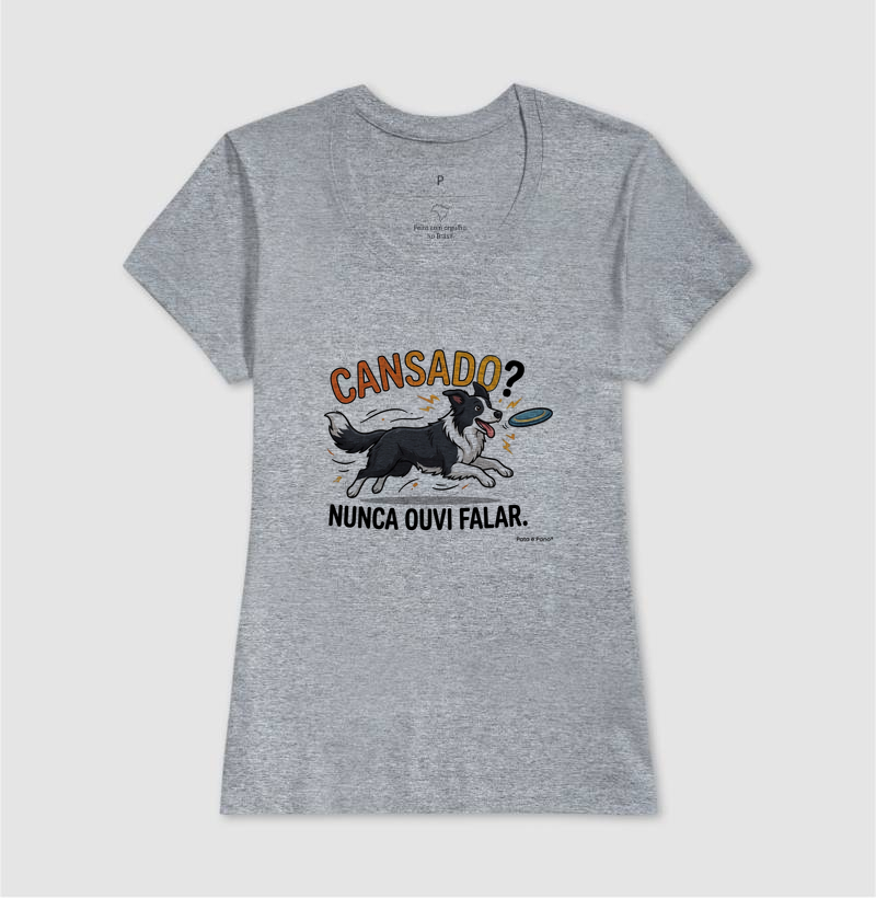 CAMISETA BORDER COLLIE CANSADO - Imagem 5