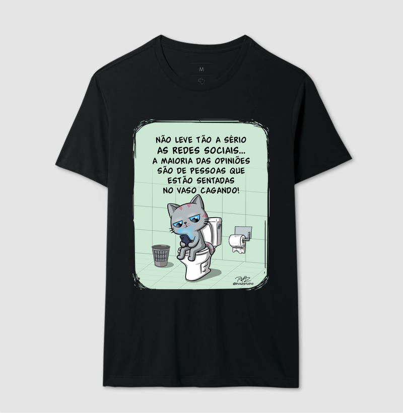 Camiseta Gato Sincero no Vaso - Imagem 2