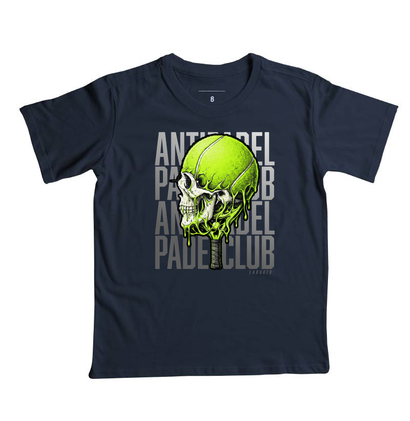 Camiseta Anti-Padel Caveira Prata - Imagem 2