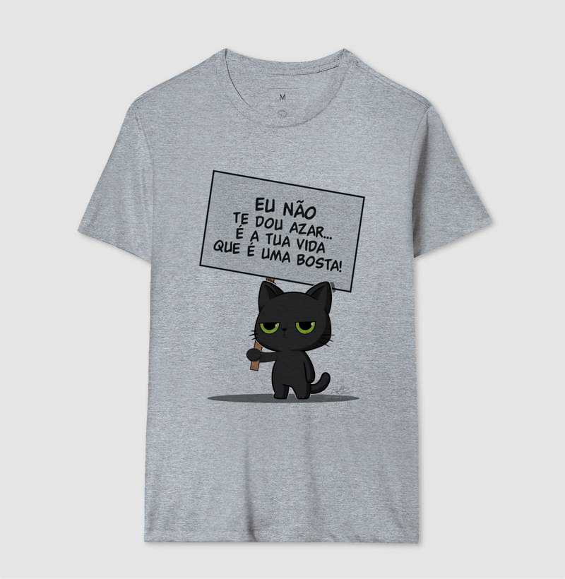 Camiseta Gato Sincero Azar - Imagem 8